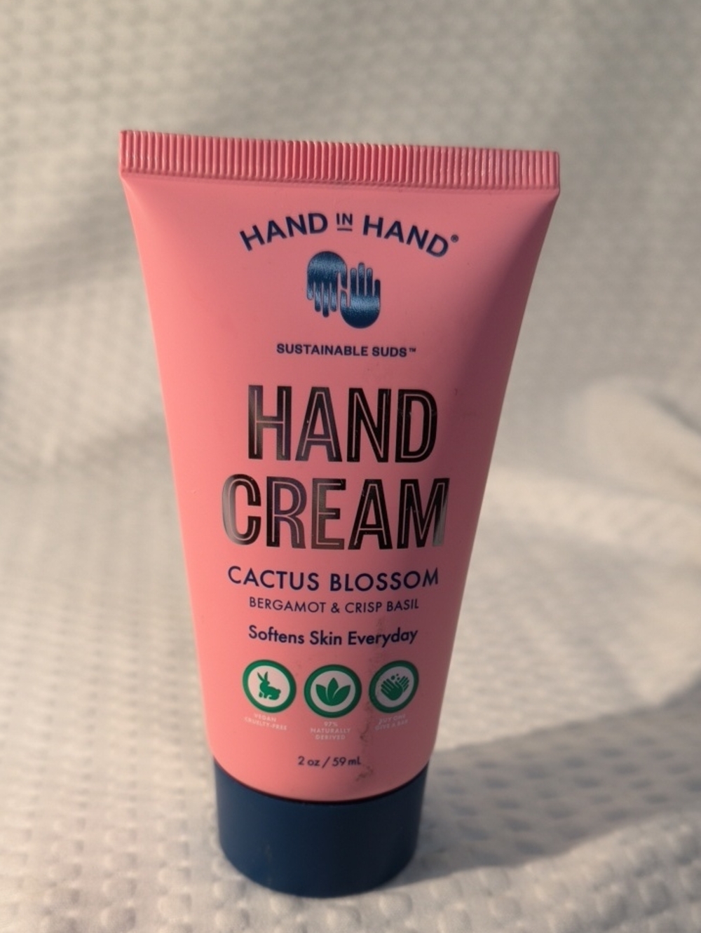 Hand In Hand Pink Cactus Blossom Hand Cream - Softening Daily Moisturizer
